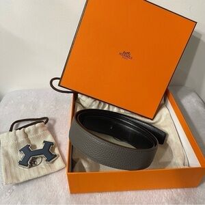 Authentic Hermes belt reversible